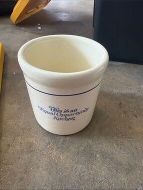 Vintage Gaetano Pottery "Equal Opportunity Kitchen" crock